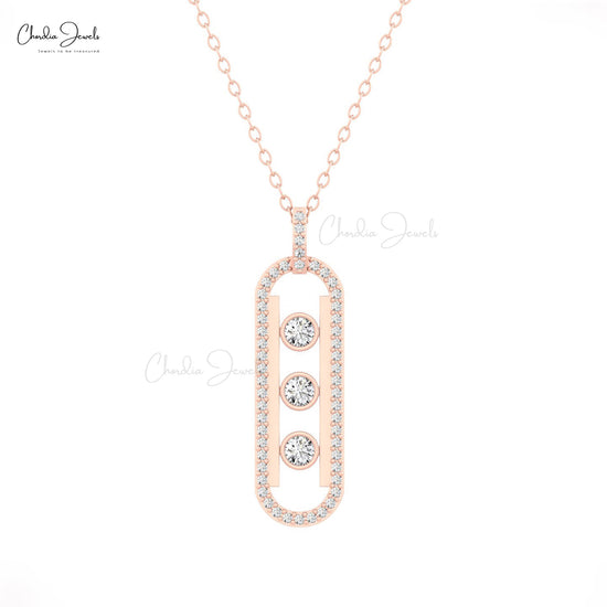 Natural White Diamond Pendant