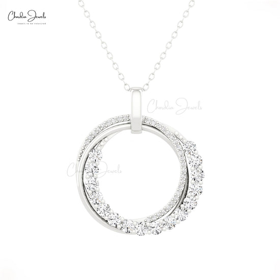 Natural White Diamond Pendant