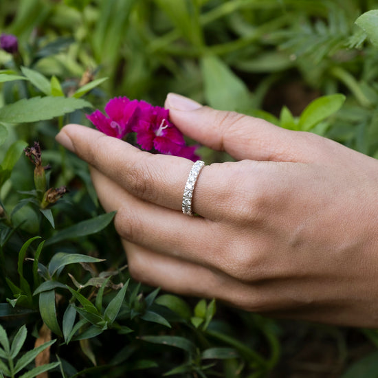 Genuine Diamond Band Rings