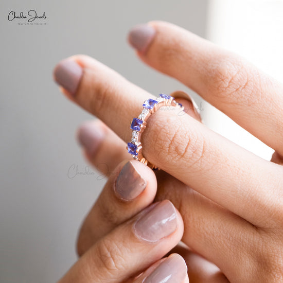 Tanzanite Eternity Ring