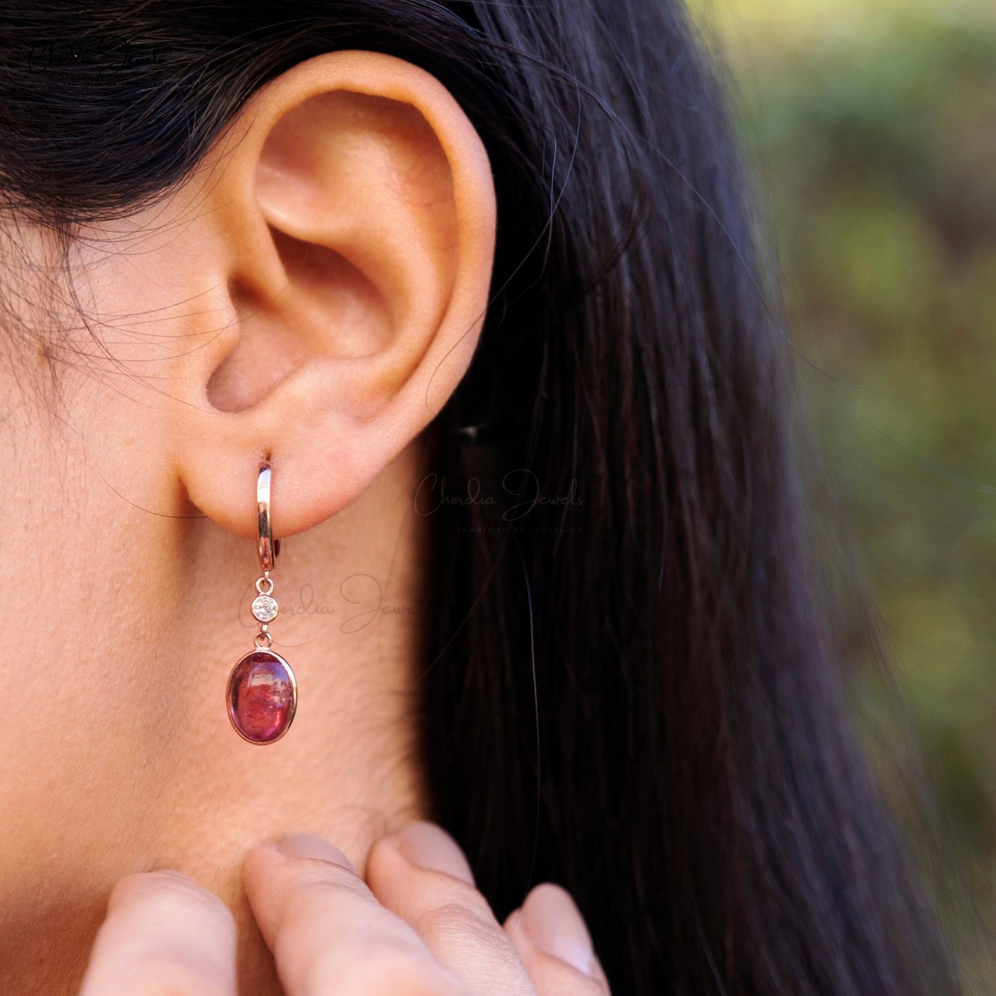 14k Gold dangle earrings