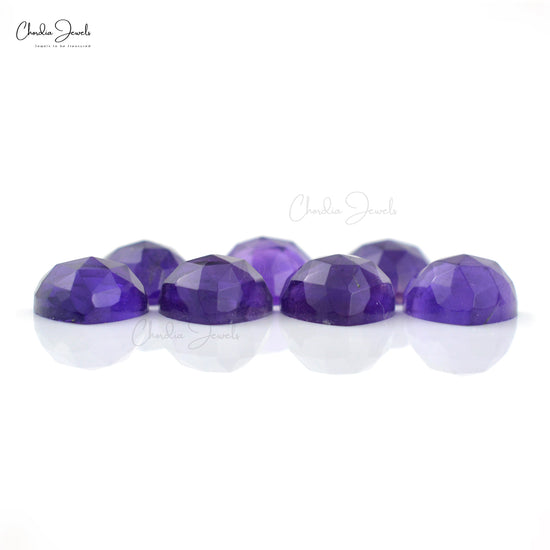 Semi Precious Amethyst 12.34 Ct Trillion Cut Gemstones Lot for Gold Silver Jewelry, 7 Piece