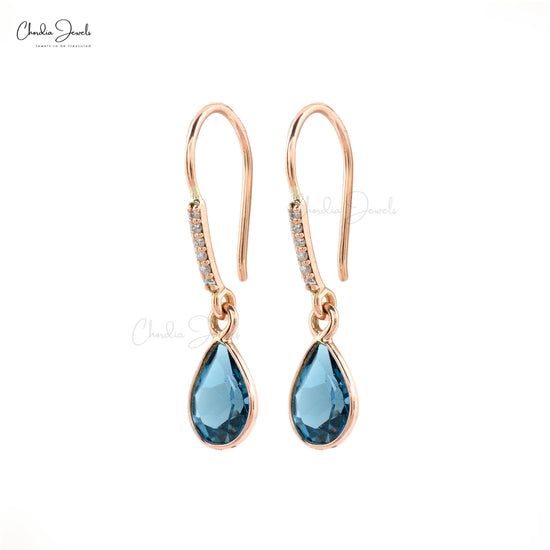 November Topaz Birthstone Isla Drop Earrings | Wanderlust Life