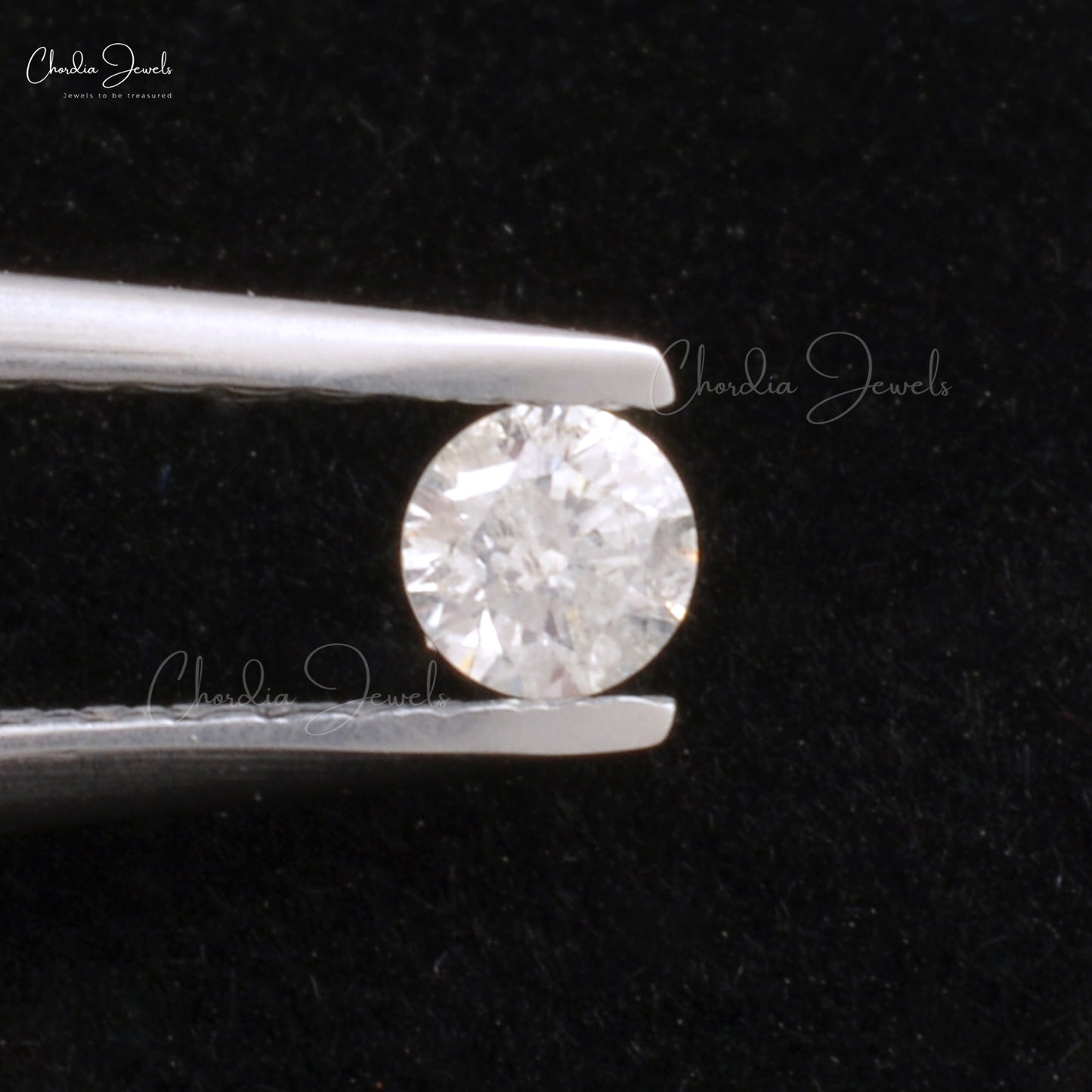 White Diamond I1-I2 / G-H 11 Sieve 3MM Round Cut Faceted Precious Diamonds, 1 Piece