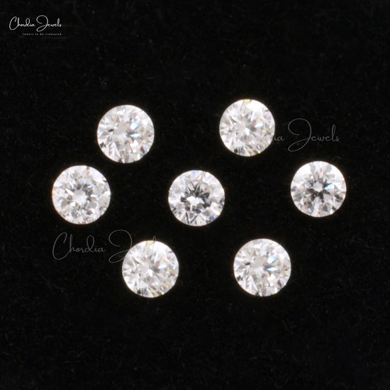 Loose Round Cut 1.30-1.70mm Stars White Diamond VS1 Clarity Stone For Sale, 1 Piece