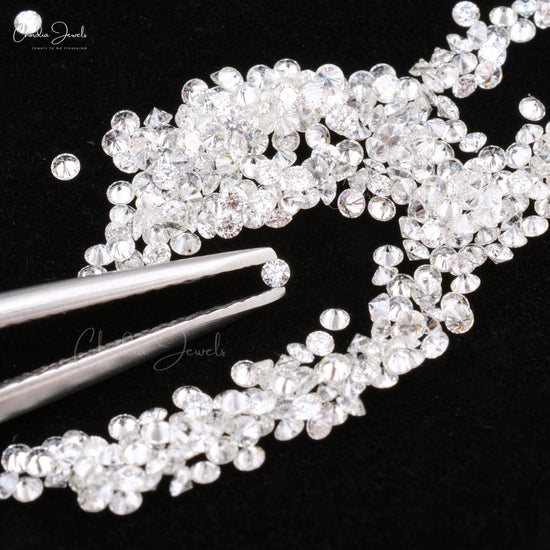 Loose Round Cut 1.30-1.70mm Stars White Diamond VS1 Clarity Stone For Sale, 1 Piece