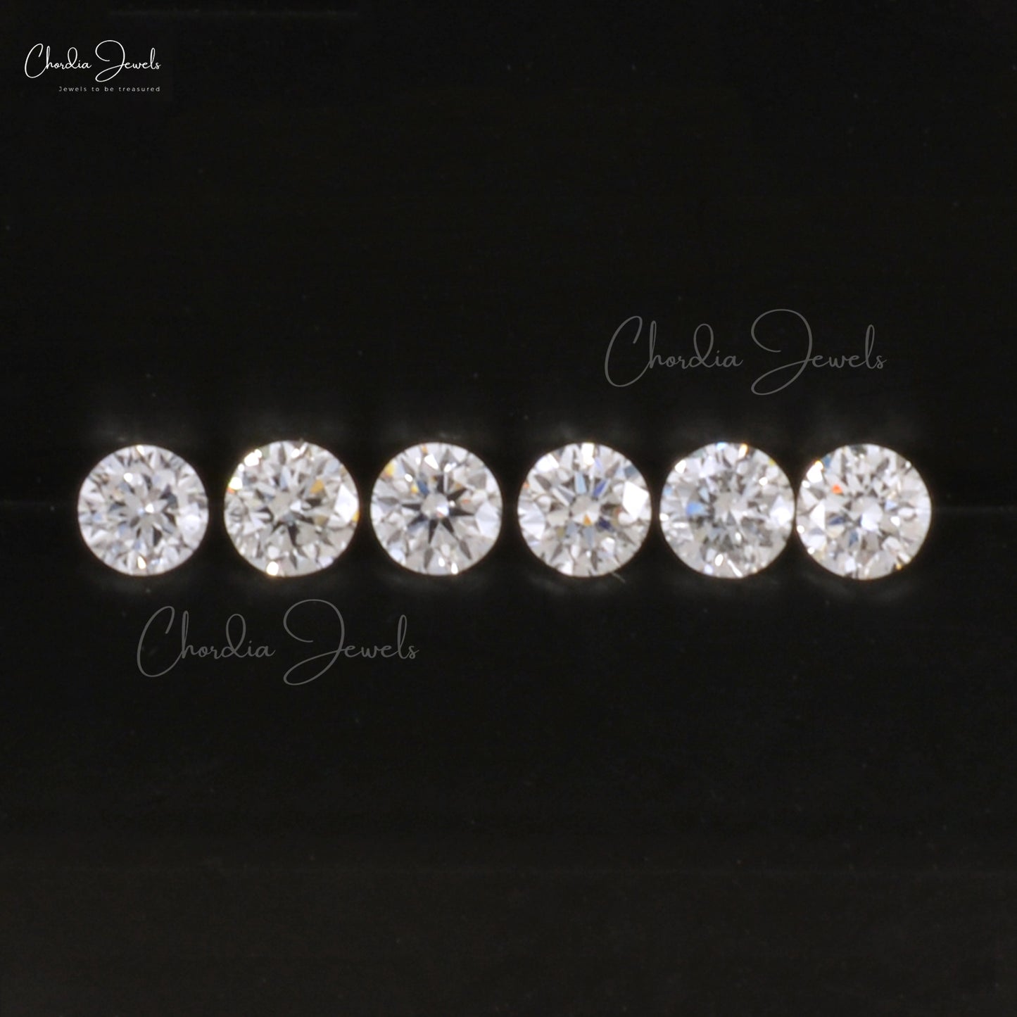 Loose Round Cut 1.30-1.70mm Stars White Diamond VS1 Clarity Stone For Sale, 1 Piece