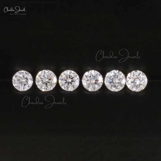 Loose Round Cut 1.30-1.70mm Stars White Diamond VS1 Clarity Stone For Sale, 1 Piece