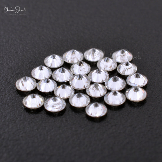 White Diamond 1.80 MM Faceted Round Cut I1-I2 / Melee G-H Natural Stones, 1 Piece