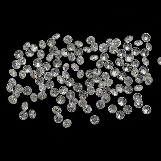 Melee White Diamond I1-I2 / G-H 2.4MM Faceted Round Cut Natural April Birthstone, 1 Piece