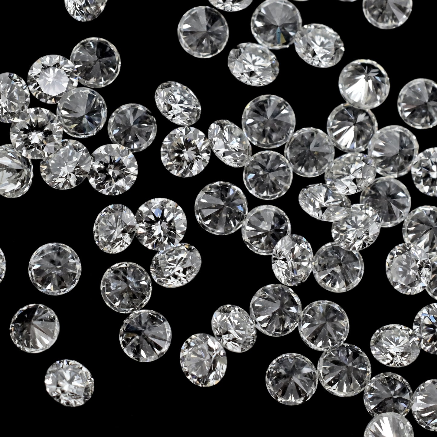 Round Cut 1.8 - 2.2mm SI Purity Melee Diamonds Loose Stone For Fine Jewelry, 1 Piece