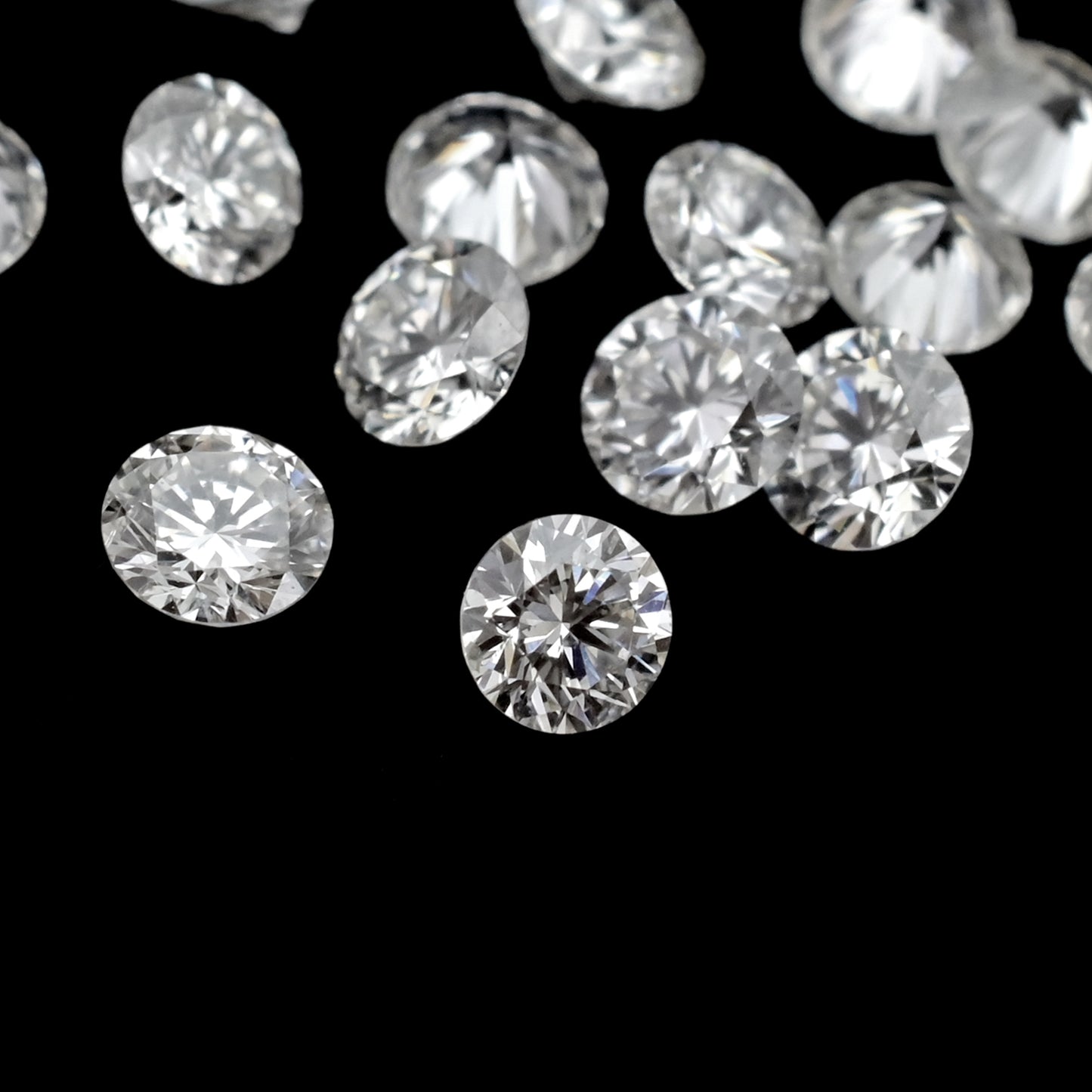 High Quality 2.30 - 2.60mm Melee Diamond SI Clarity Round Cut Loose Stone For Jewelry, 1 Piece