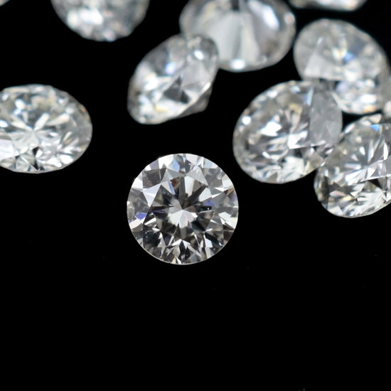 Round Cut 1.8 - 2.2mm SI Purity Melee Diamonds Loose Stone For Fine Jewelry, 1 Piece