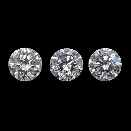 High Quality 25 Pointers Diamond SI Clarity 4mm Round Cut Loose Stone, 1 Piece