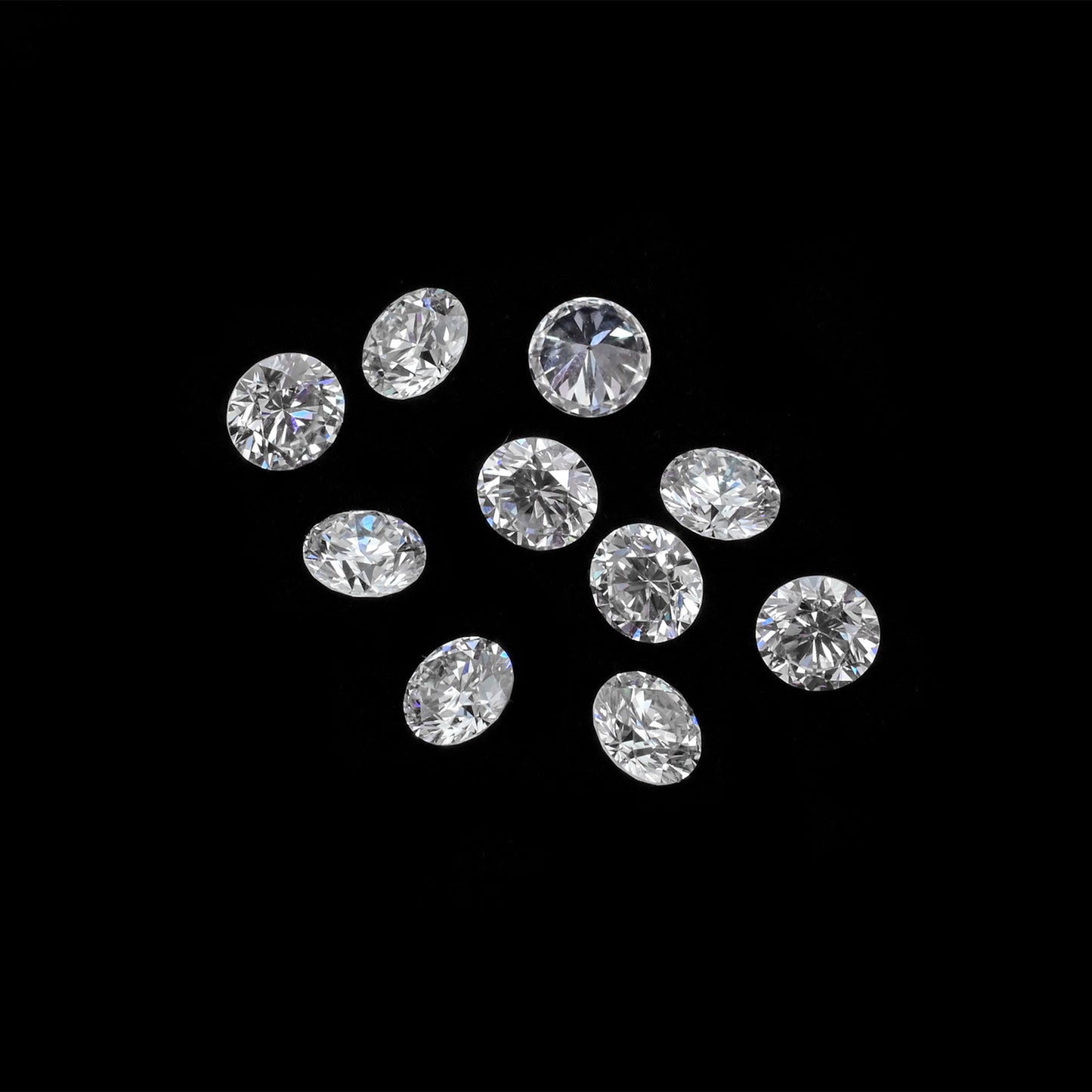 Natural White Diamond VS1 Round Cut 3.7-3.8mm Loose Stone For Fine Jewelry, 1 Piece