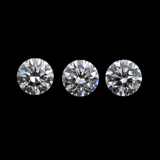 Natural White Diamond VS1 Round Cut 3.7-3.8mm Loose Stone For Fine Jewelry, 1 Piece