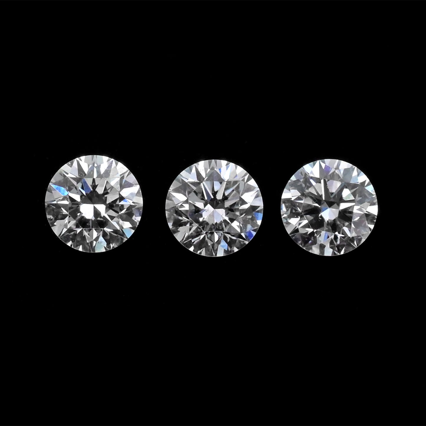 VS1 Quality Round 15 Pointers Diamond 3.3-3.6mm Loose Stone for Jewelry, 1 Piece