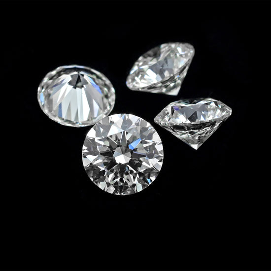 Loose 25 Pointers White Diamond Round Cut 4mm VS1 Stones For Sale, 1 Piece