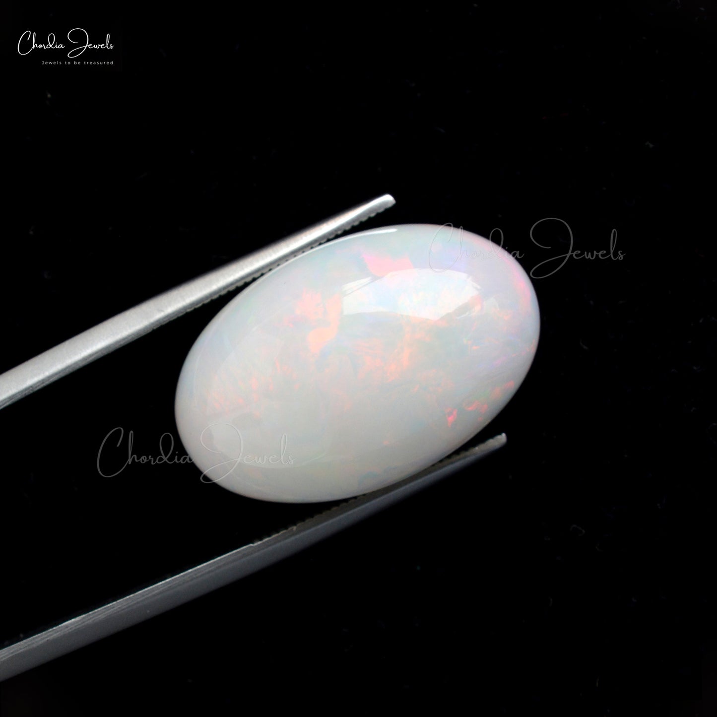 AAA Quality Fire Opal 20.38 Ct Oval Cabochon Stone For Jewelry, 1 Piece