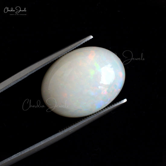 Semi Precious Opal 20x16mm Oval Cabochon Loose Stone for Gold Silver Jewelry, 1 Piece