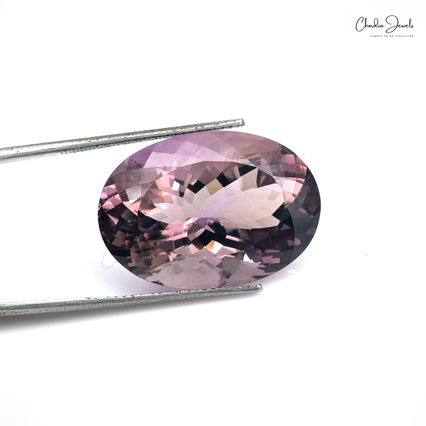 Oval Cut 21.45 Carat Semi Precious Ametrine Loose Stone For Fine Jewelry, 1 Piece