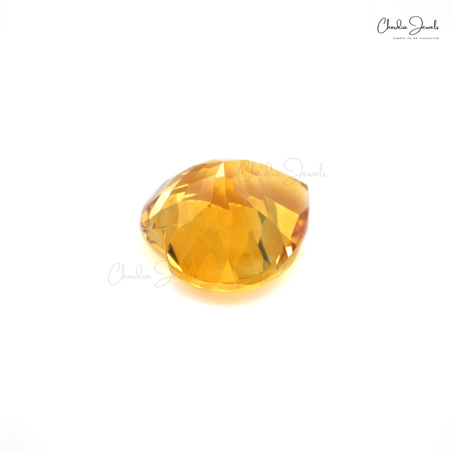 Natural Heart Cut AAA Quality Citrine Loose Stone For Jewelry Making, 1 Piece