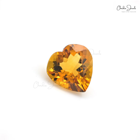 Heart Cut Citrine