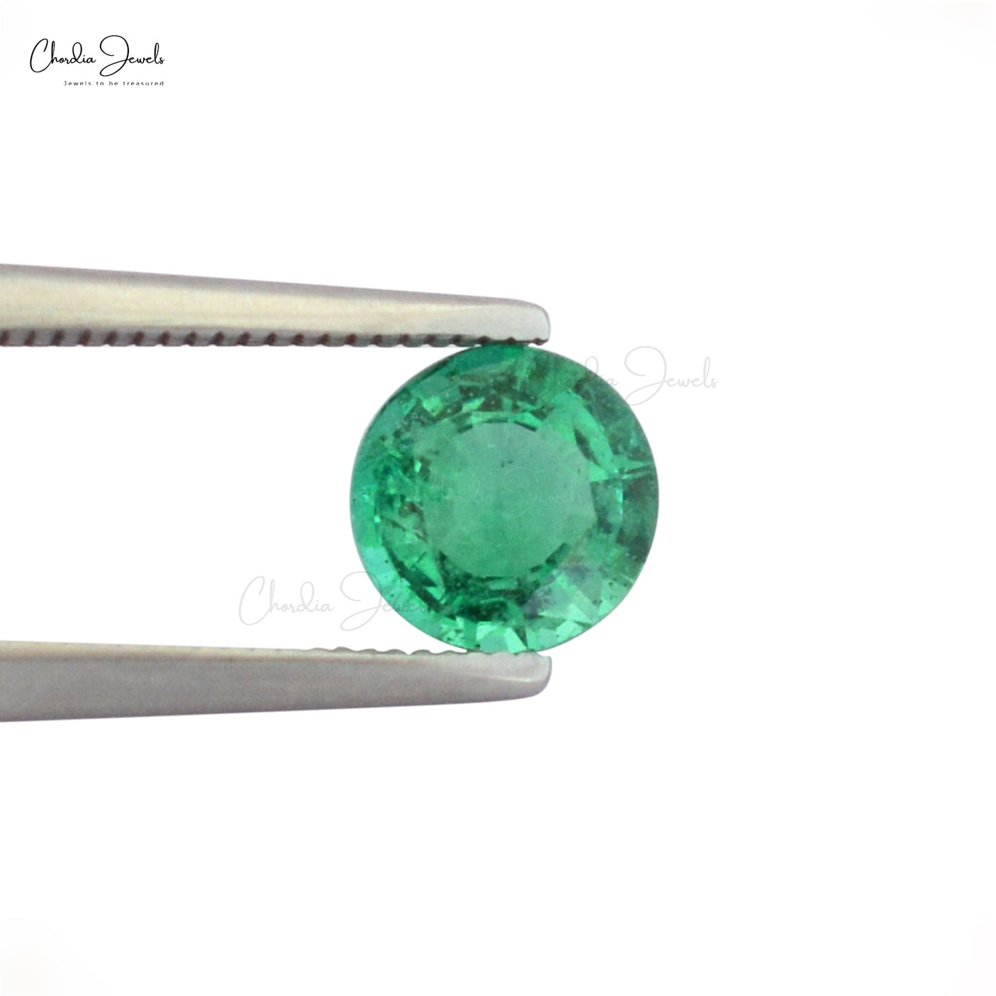 Zambian Round Cut 1.26 Ct Precious Emerald Loose Gemstone For Sale, 1 Piece