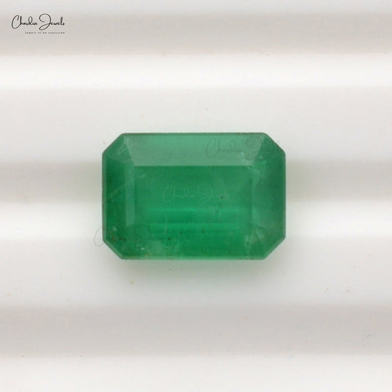 Octagon Cut 1.9 Carat Emerald Precious Gemstone for Sale, 1 Piece