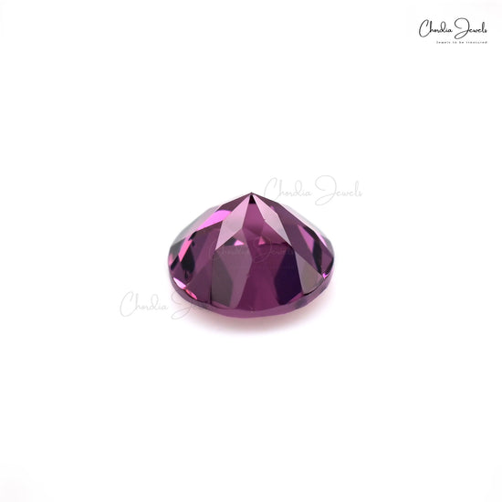 Brilliant Cut 6mm Semi Precious Rhodolite Garnet Loose Stone For Sale, 1 Piece