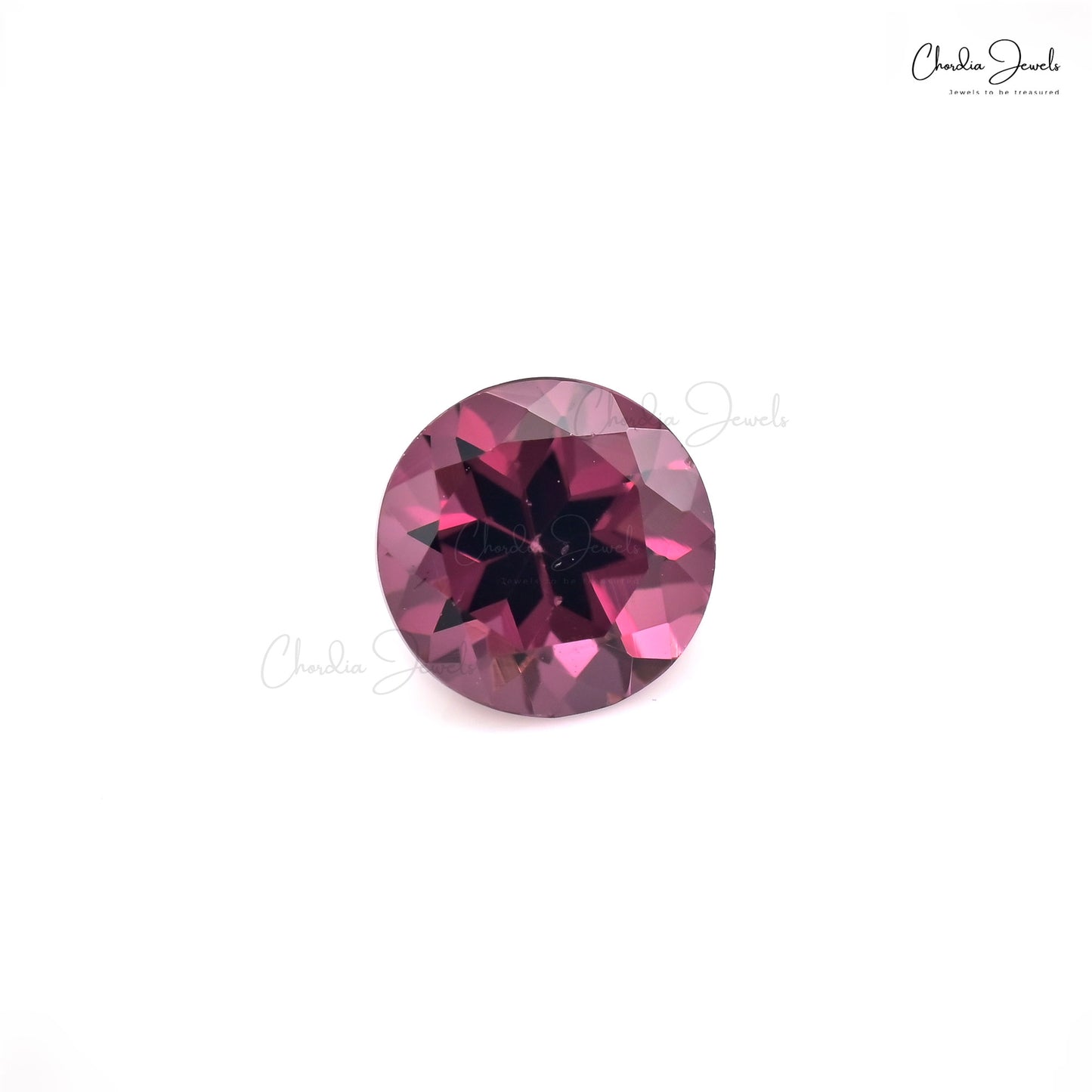 AAA Rhodolite Garnet 6mm Round Cut Loose Gemstone For Solitaire Ring, 1 Piece