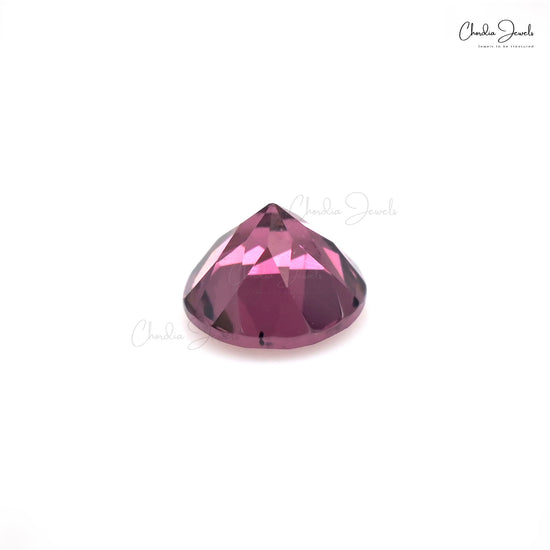 AAA Rhodolite Garnet 6mm Round Cut Loose Gemstone For Solitaire Ring, 1 Piece