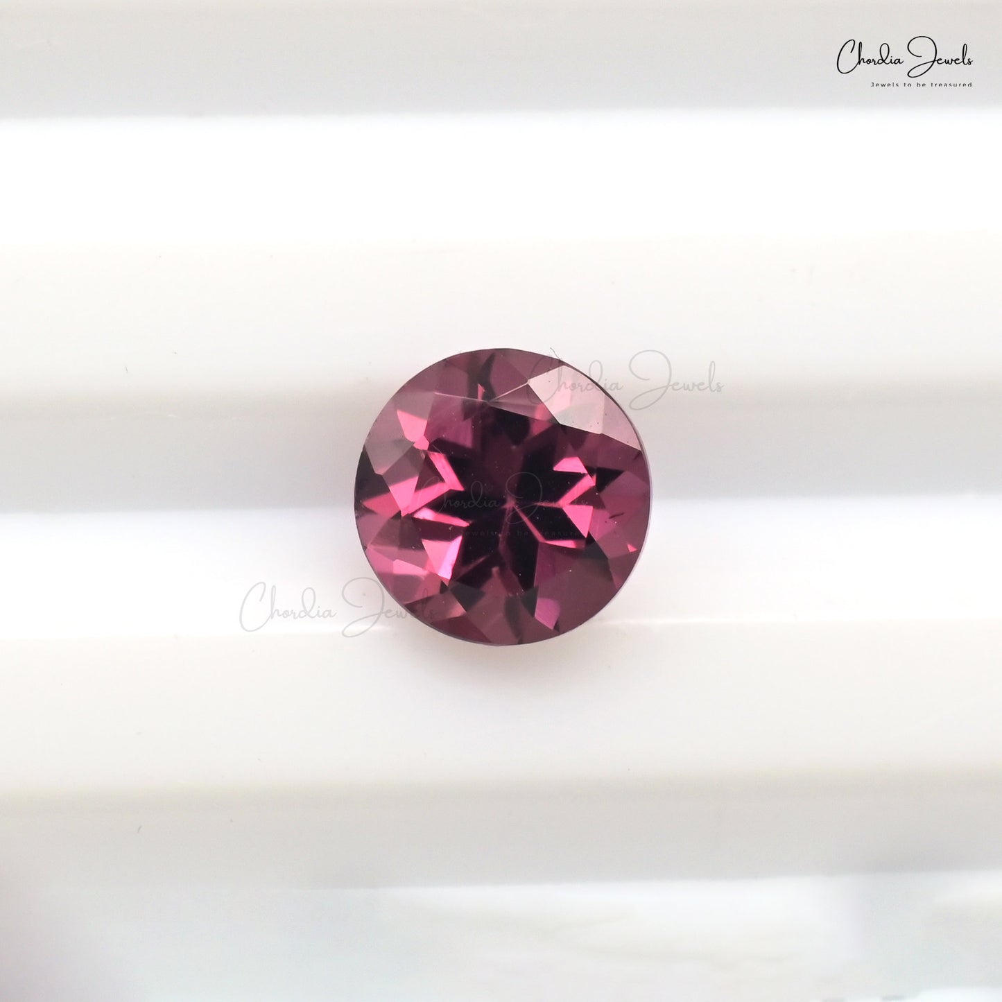 AAA Rhodolite Garnet 6mm Round Cut Loose Gemstone For Solitaire Ring, 1 Piece