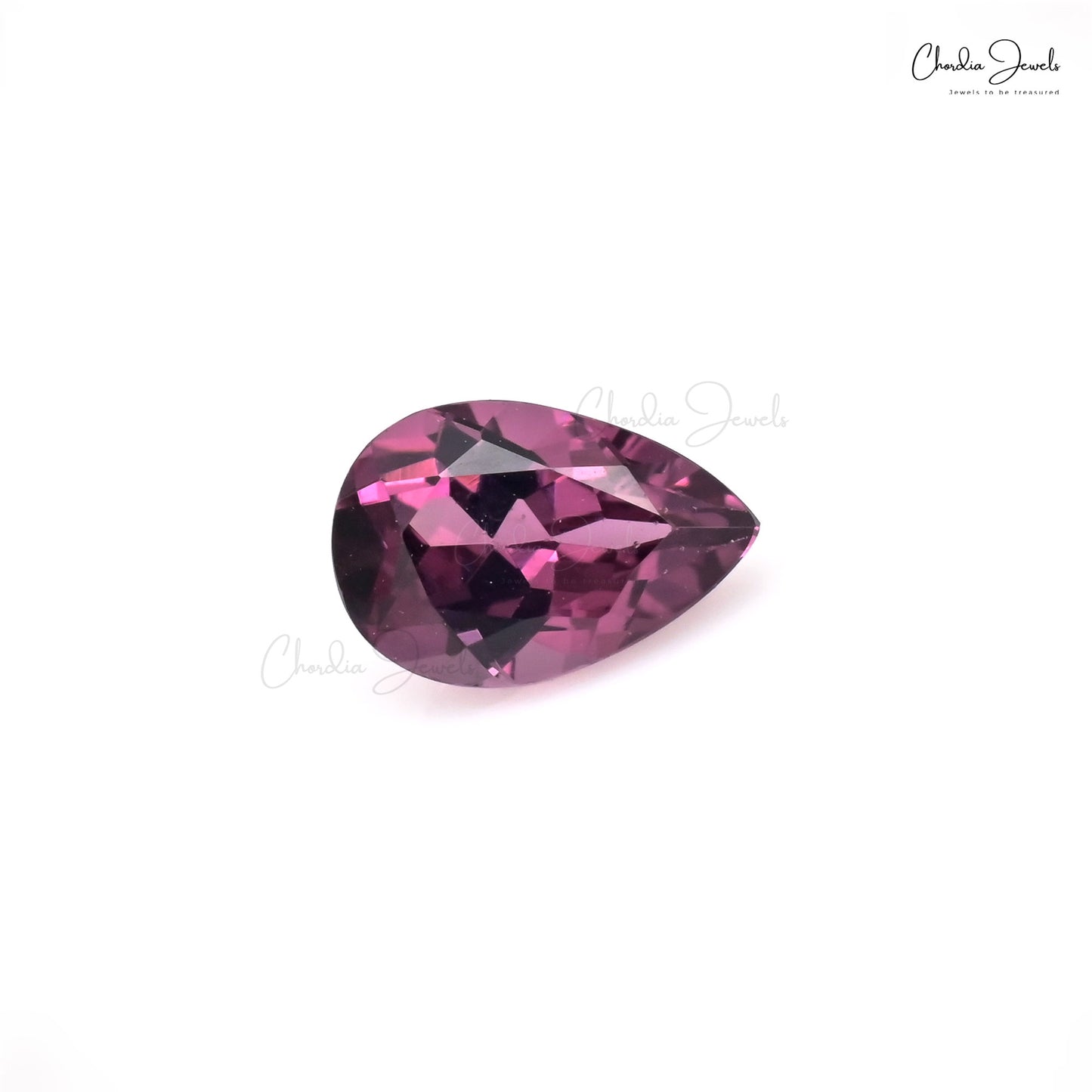 Natural Rhodolite Garnet Pear Cut 6x4mm Loose Stone For Fine Jewelry, 1 Piece