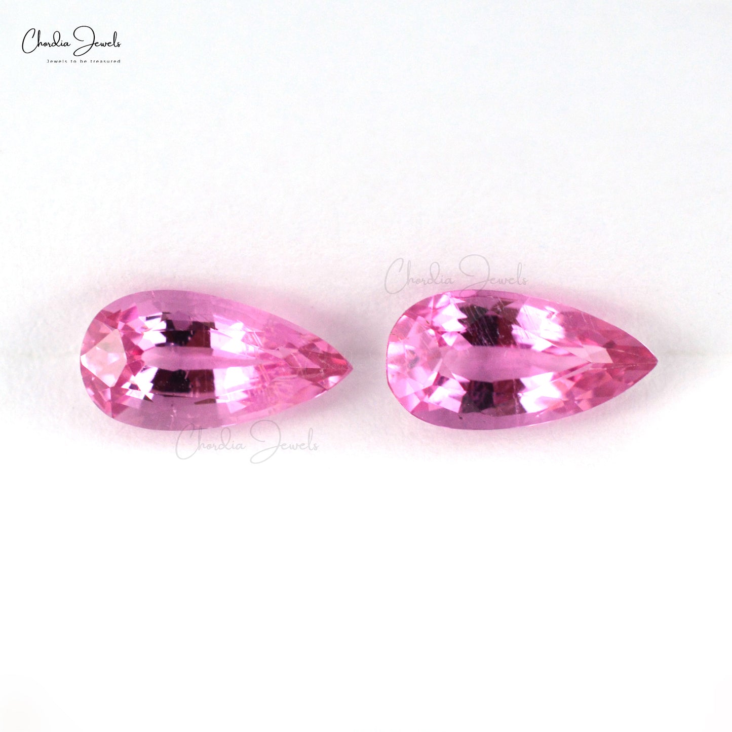 Pink Tourmaline Pear Cut Super Fine Quality 10X5MM Loose Gemstone for Sale, 2 Piece