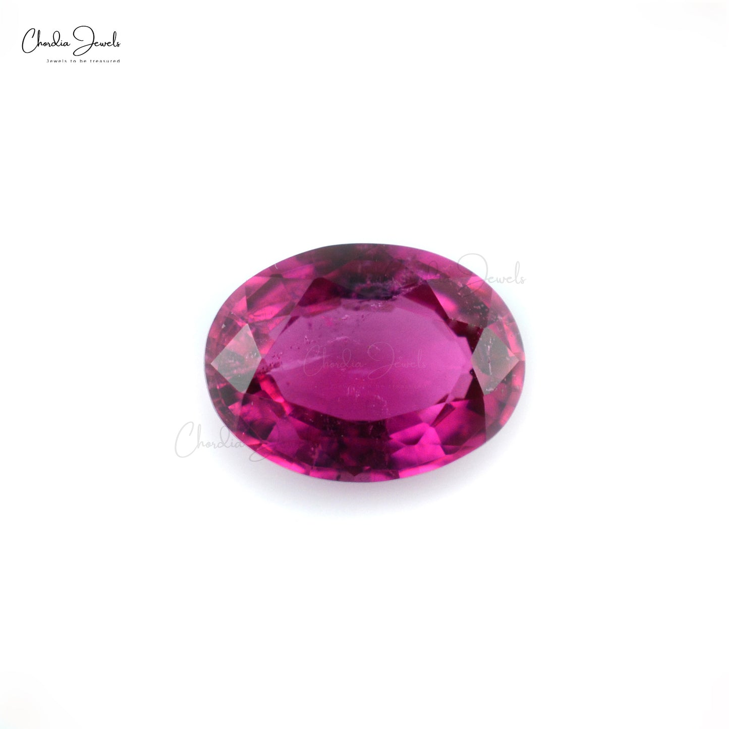 Oval Faceted AAA Rubellite Tourmaline 0.9 Carat Top Grade Gemstone for Earrings, 1 Piece