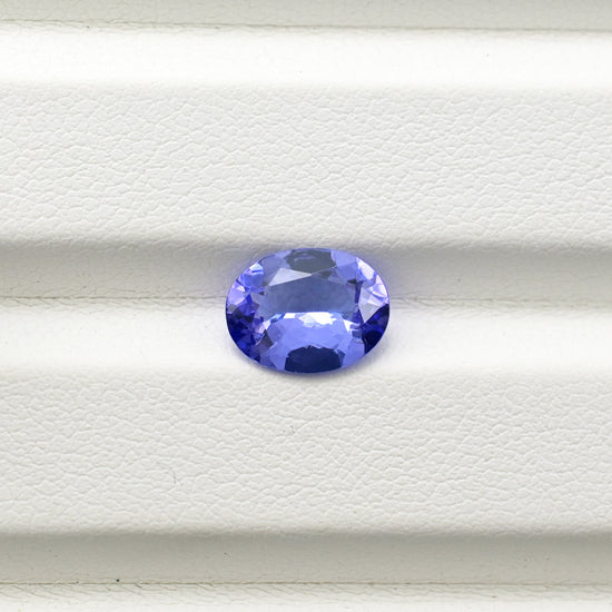 AAA Quality Loose Stone 1.62 Ct Blue Tanzanite Oval Cut Gemstone for Jewelry, 1 Piece