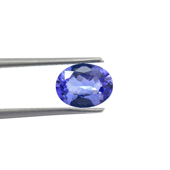 AAA Quality Loose Stone 1.62 Ct Blue Tanzanite Oval Cut Gemstone for Jewelry, 1 Piece