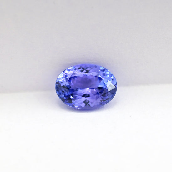 Certified Oval Tanzanite 10.78mm x 8mm Semi Loose Gemstone For Sale, 1 Piece