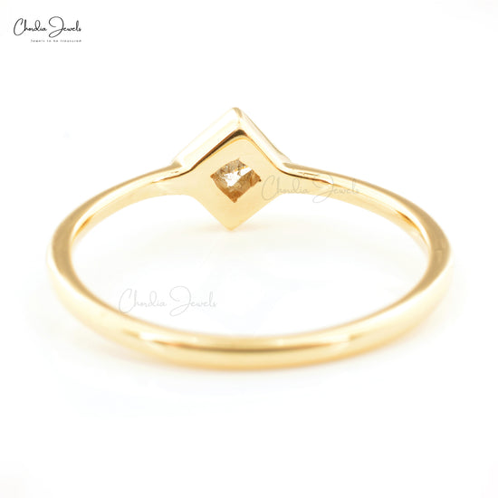 Three-stone Princess cut Engagement ring 14K Gold 1.40 CT G,SI  (G-H/SI1-SI2) – Glitz Design