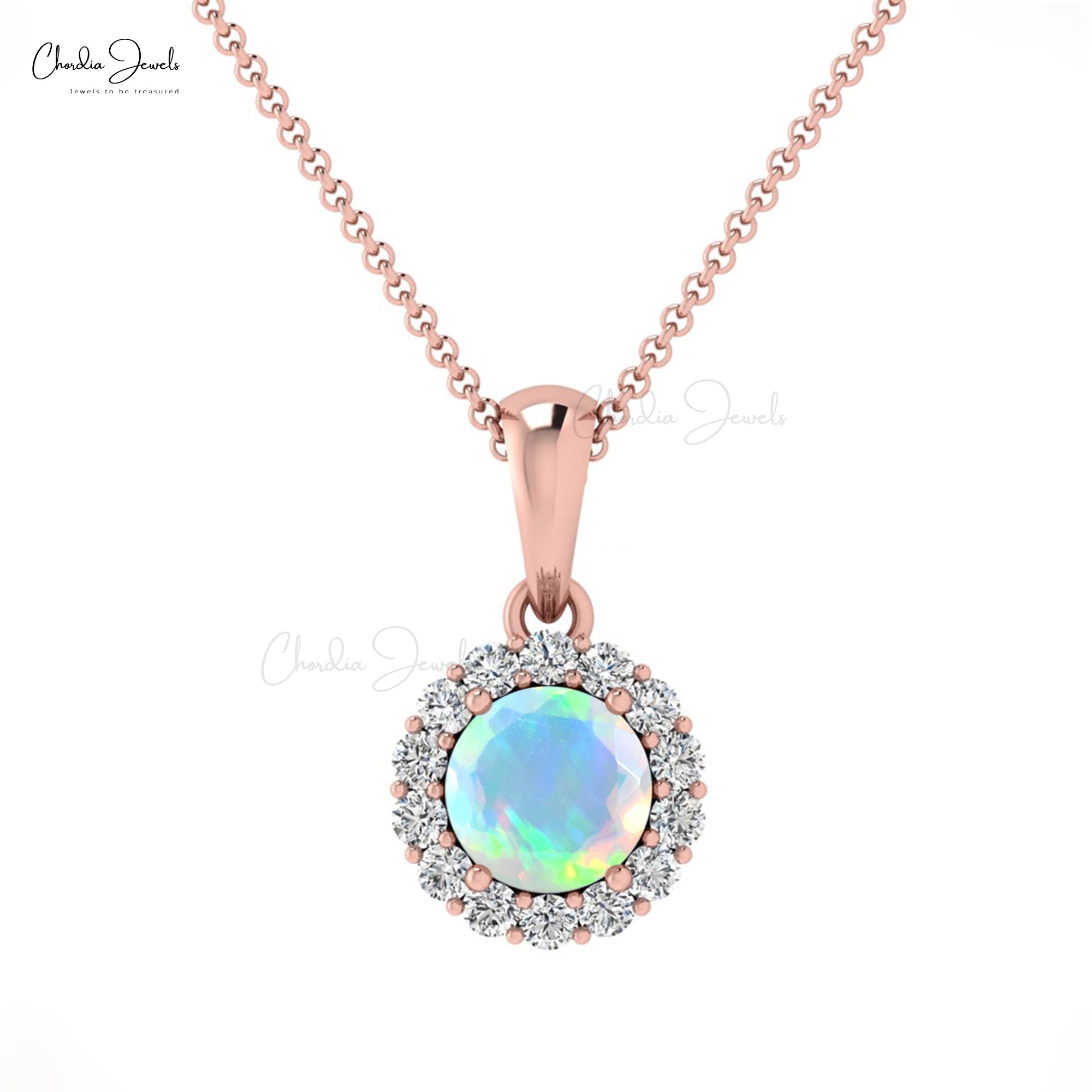 Sterling Silver Pendant with Ethiopian Opal, Peridot and Rho | Sam Dial  Jewelers | Pullman, WA