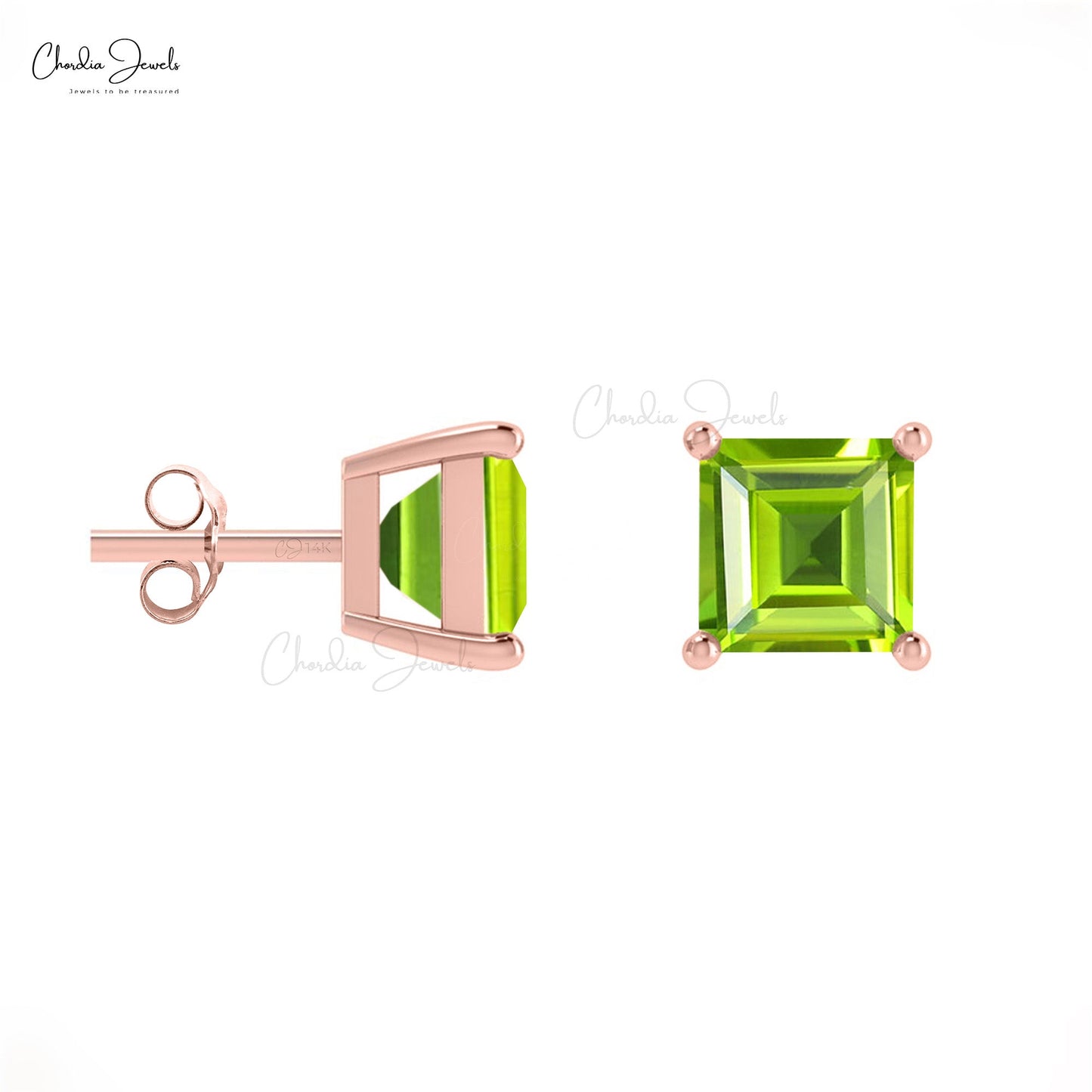 Peridot Gemstone Earrings For Her