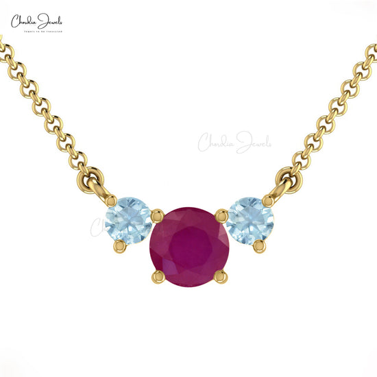 Dual Birthstone Necklace