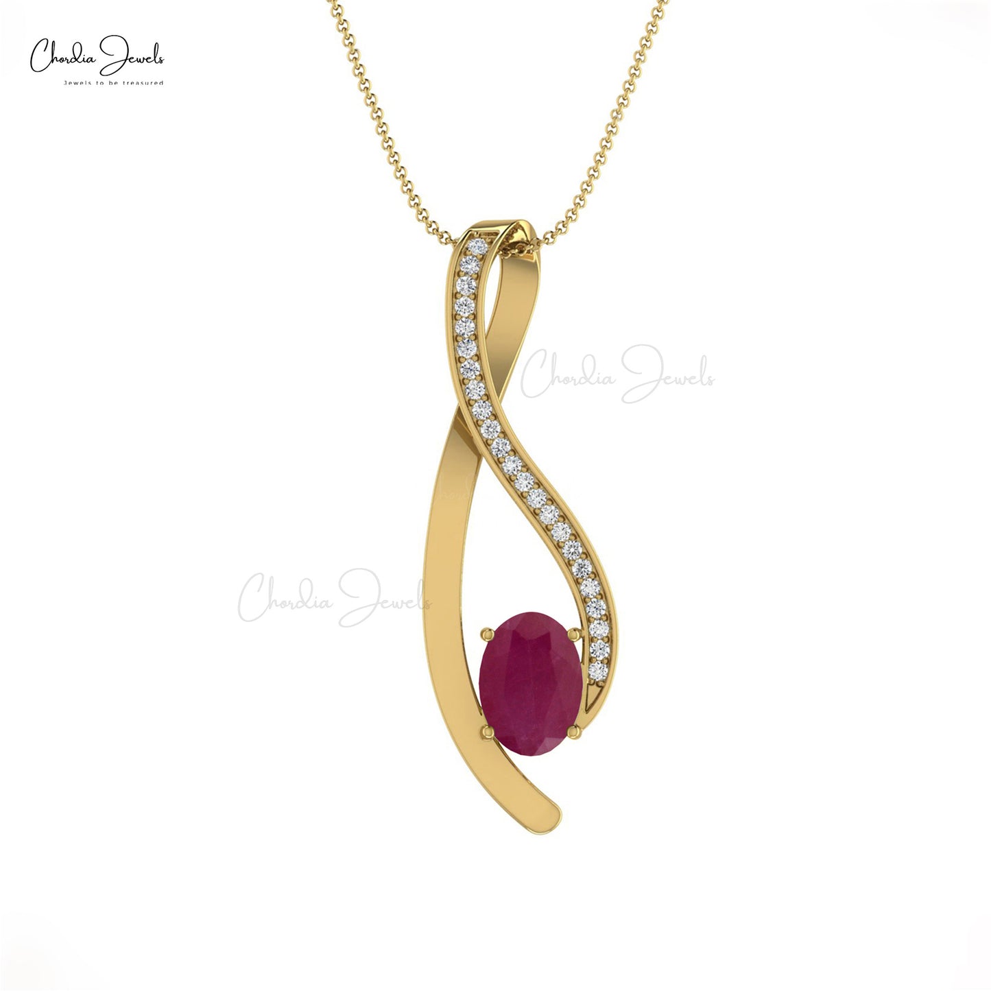 Red ruby deals necklace womens