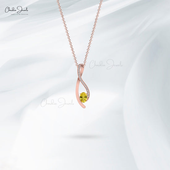 Yellow Sapphire Pendant