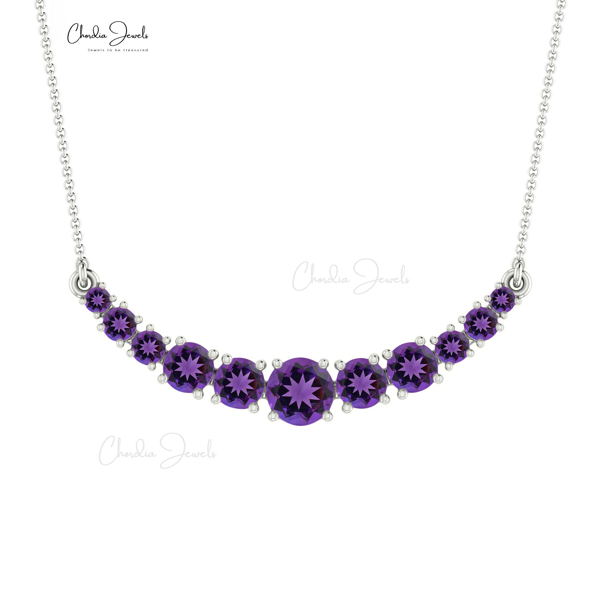 Amethyst statement sale necklace