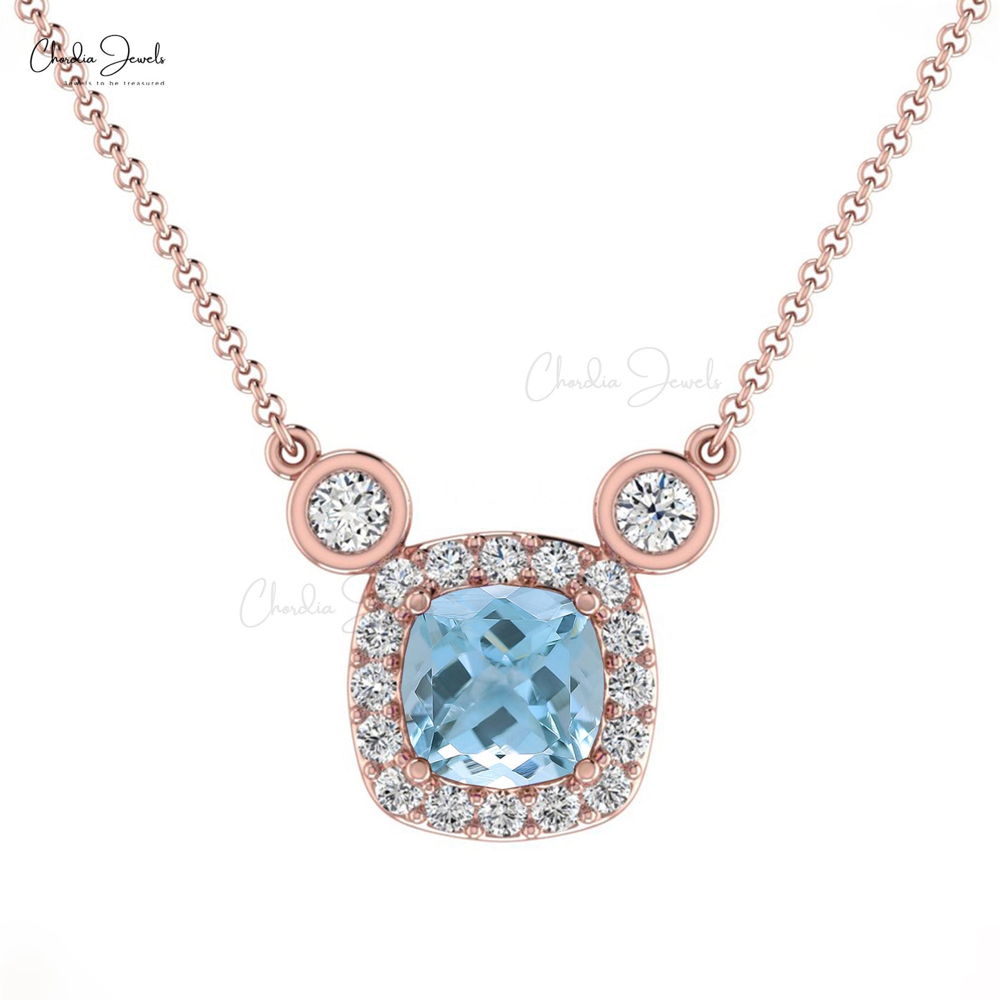 Diamond Halo Necklace