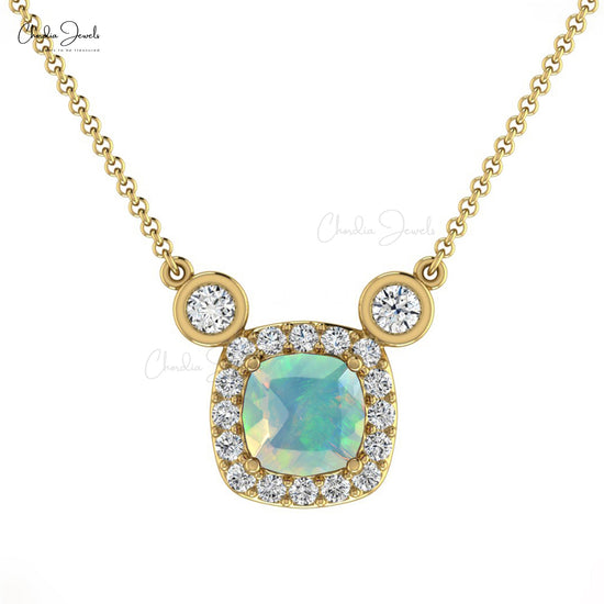 Diamond Halo Necklace