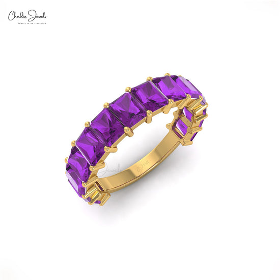 Amethyst Eternity Band