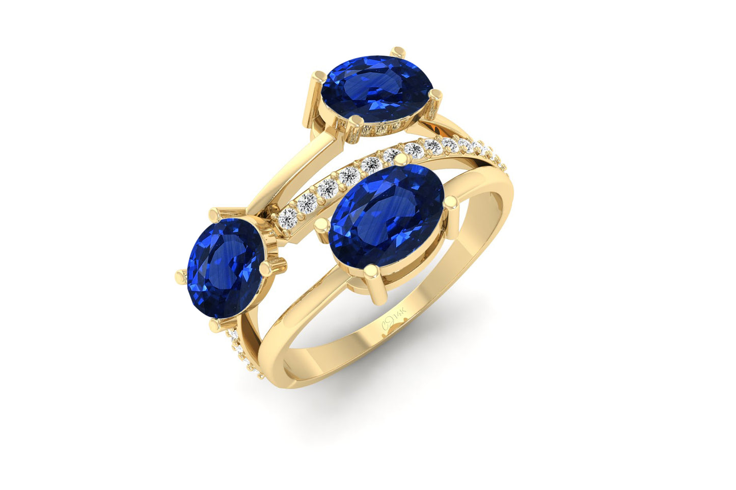 Blue sapphire deals set in gold